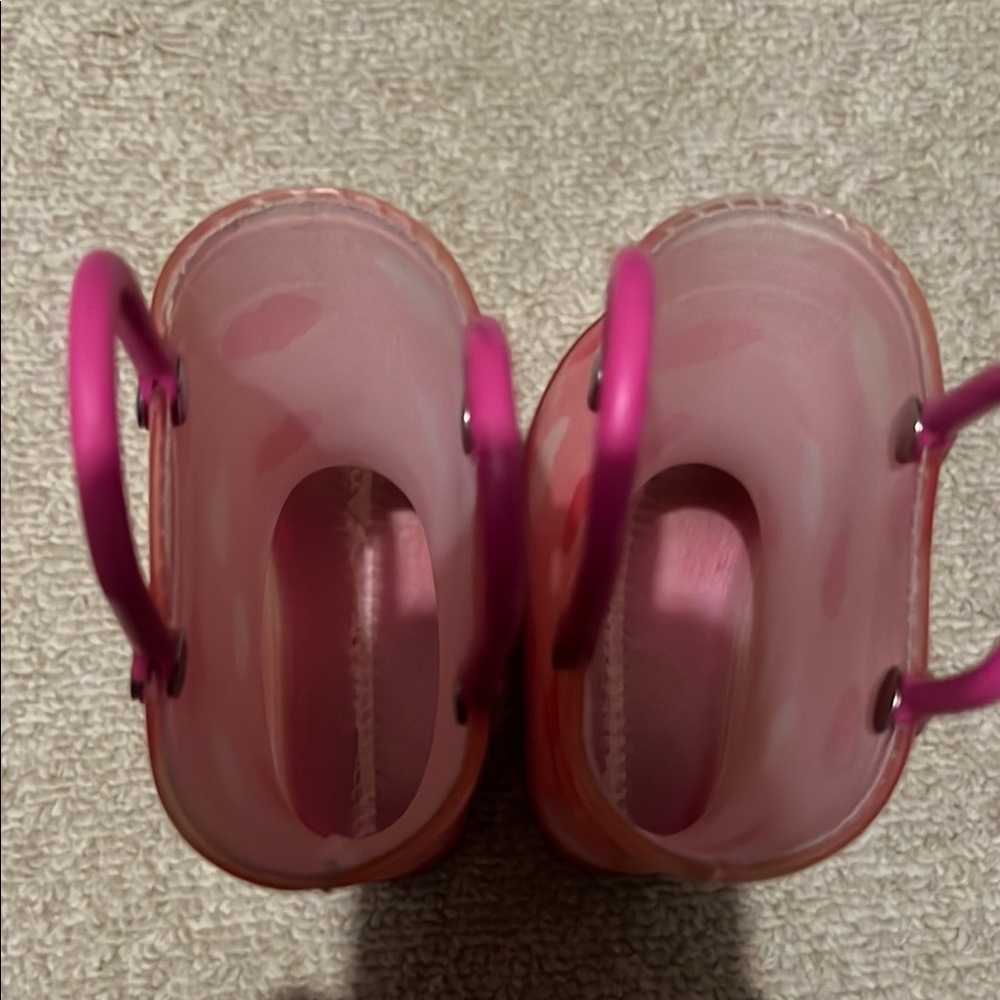 Pink Heart Pattern Rain Boots - Picture 7 of 7